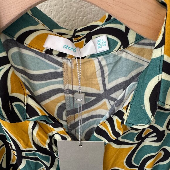 NWT Aab Collection Abstract Pattern Modest Long Sleeve Maxi Dress Size XXS - Picture 5 of 6